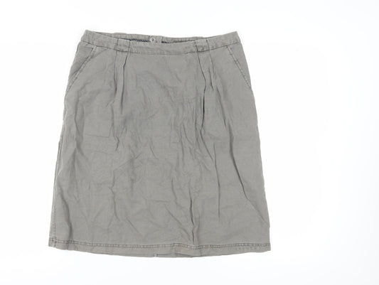 Seasalt Cornwall Womens Grey Pencil Skirt Size 14