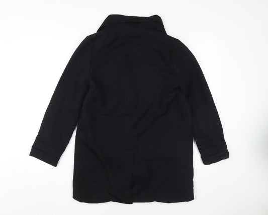 H&M Women's Black Mid-Length Coat Size 6