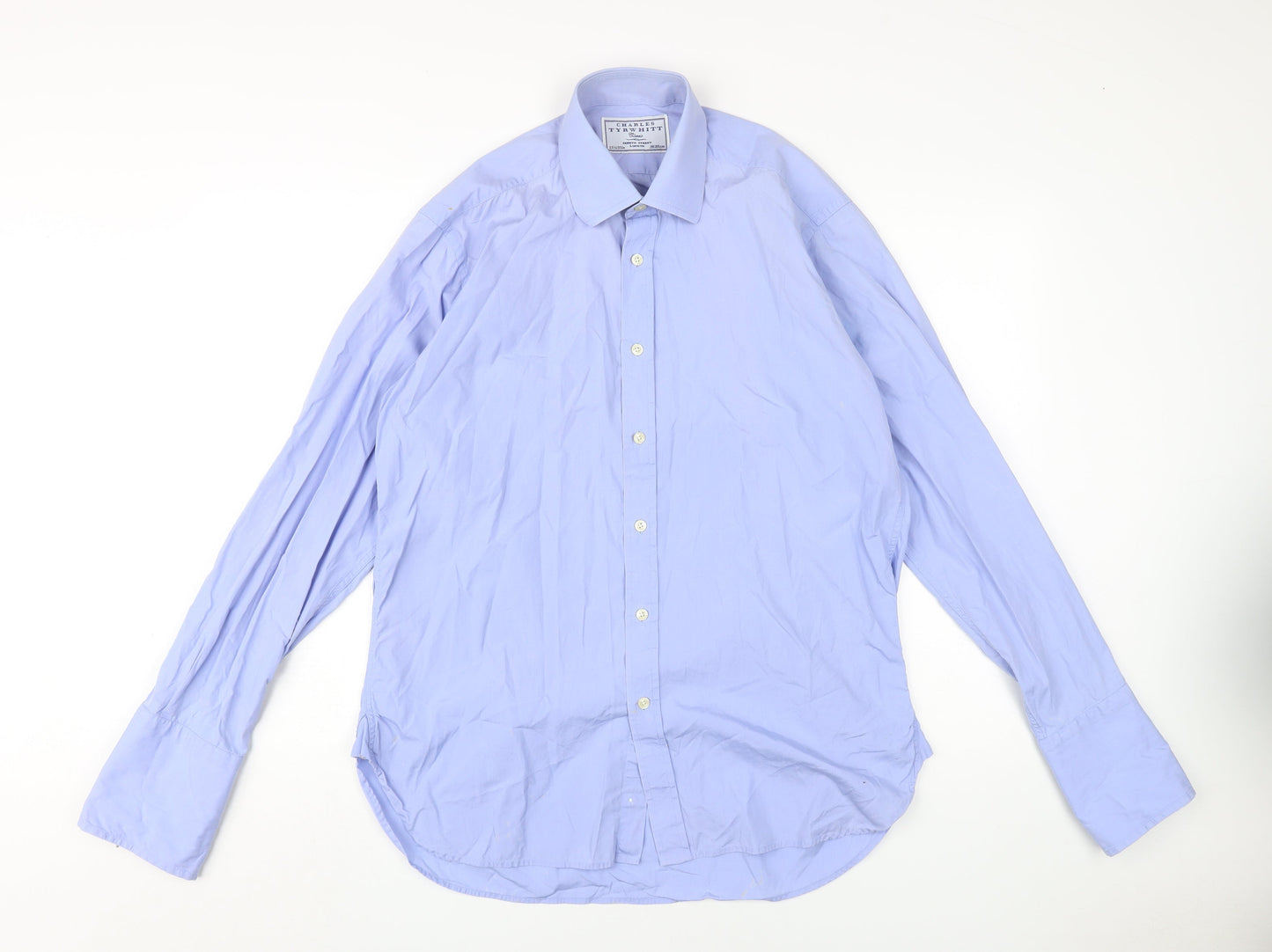 Charles Tyrwhitt Men's Blue Classic Fit Dress Shirt