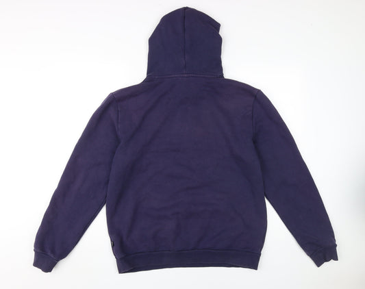 Puma Men's Purple Hoodie M Pullover Fleece Logo