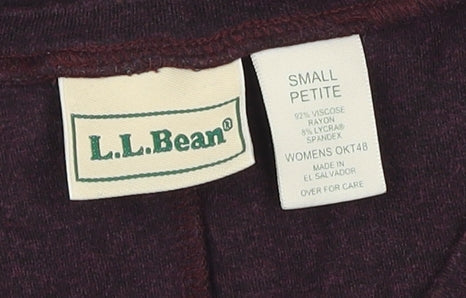 Close-up detail of L.L. Bean Women's Purple Long Sheath Dress S