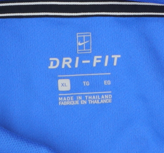Nike Men's Blue Polo Shirt XL Athletic Fit