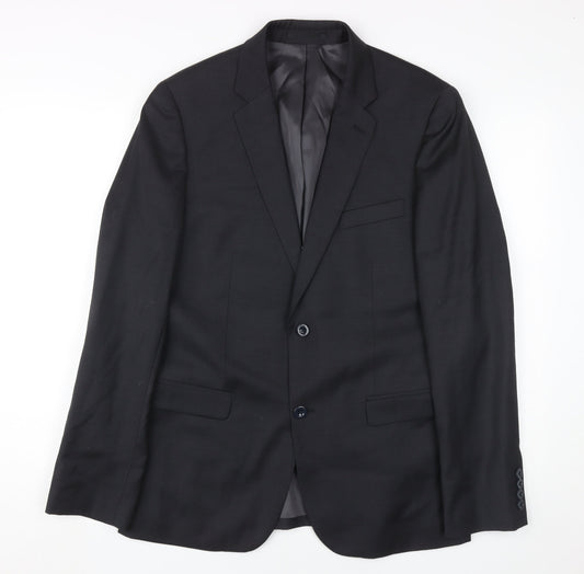 DKNY Men's Black Blazer 40R Classic Fit