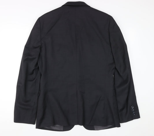 DKNY Men's Black Blazer 40R Classic Fit