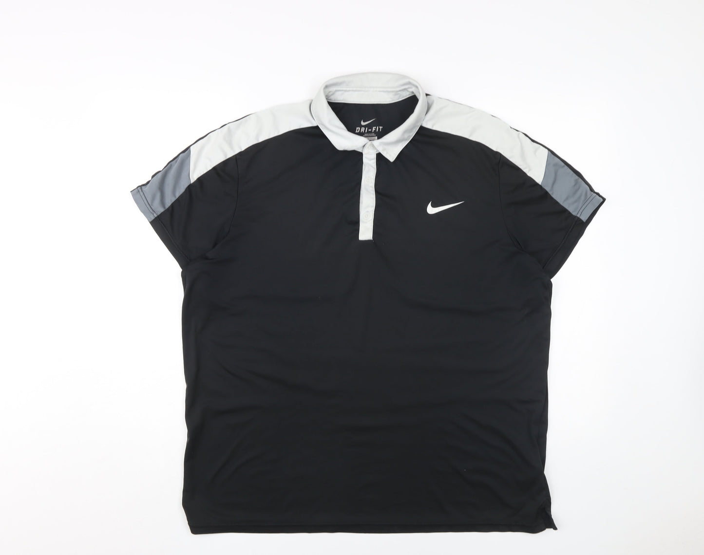 Nike Men's Black XL Polo Shirt, Gym-Ready
