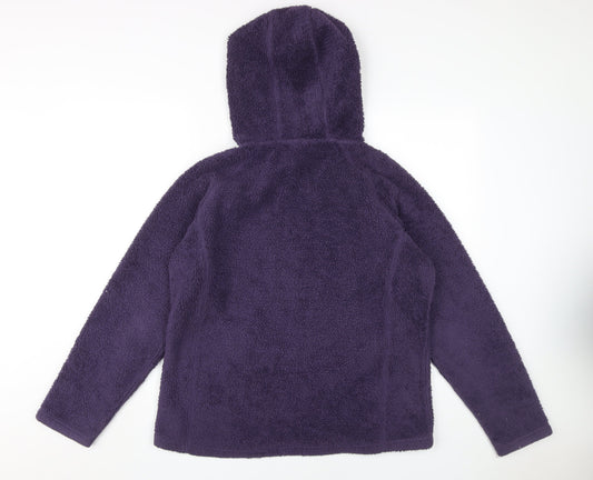 Peter Storm Women's Purple Fleece Pullover Hoodie Size 14