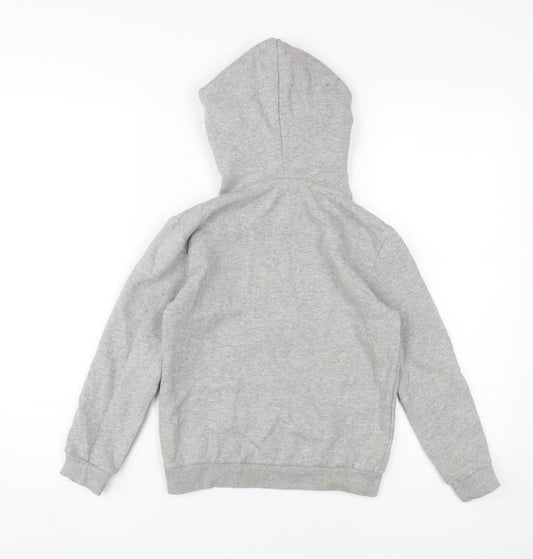 L.F.C. Grey Girls Hoodie, 7-8 Years, Long Sleeve, Logo, Casual