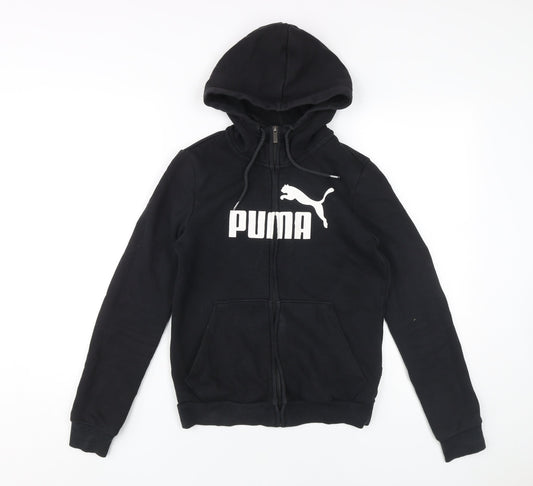 Puma Women's Black Full Zip Hoodie Size 8