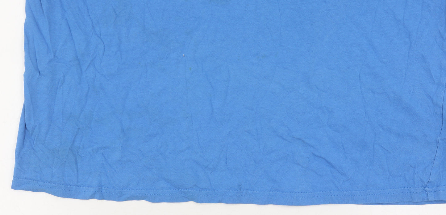 Donnay Men's Blue Crew Neck T-Shirt Size L
