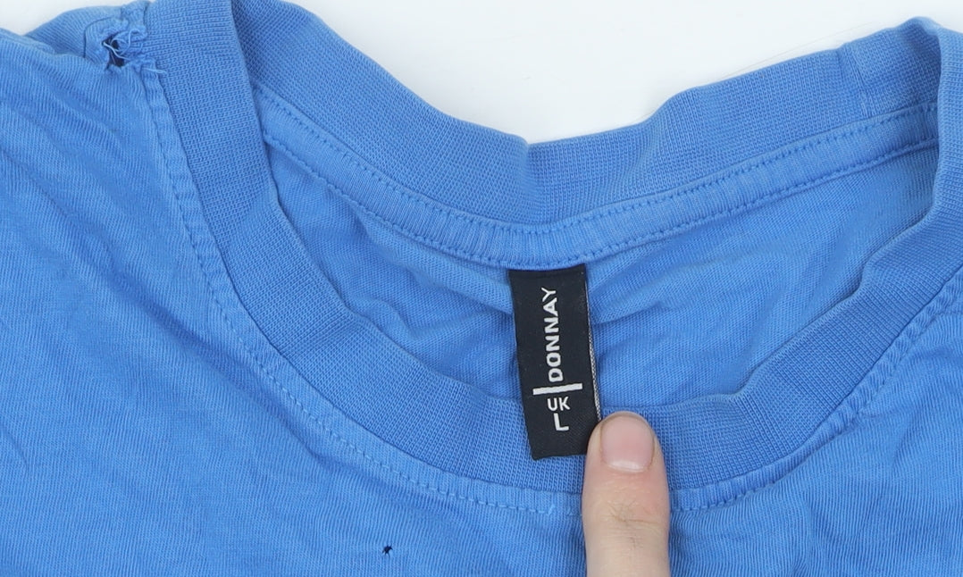 Donnay Men's Blue Crew Neck T-Shirt Size L