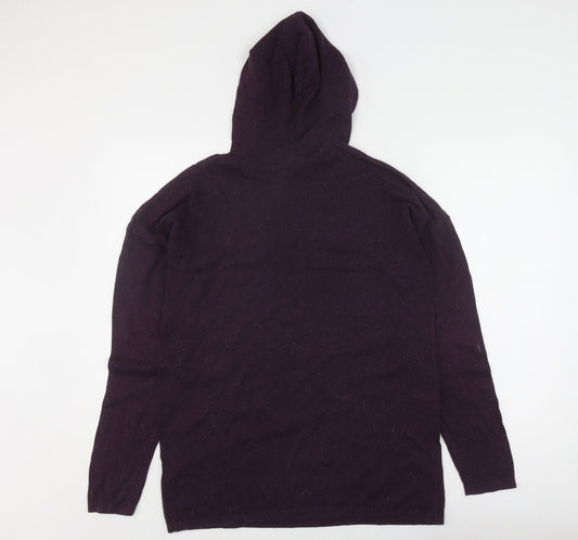 ASOS Women's Purple M Hoodie with Drawstring, Cotton