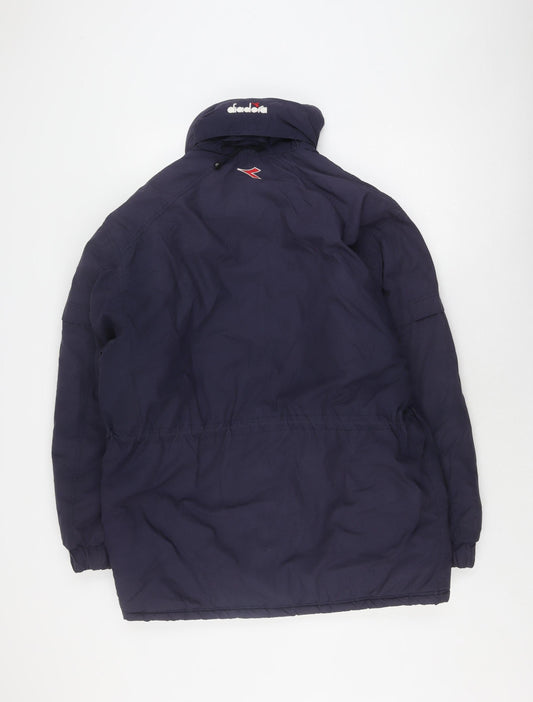 Diadora Unisex Blue Puffer Jacket M Winter
