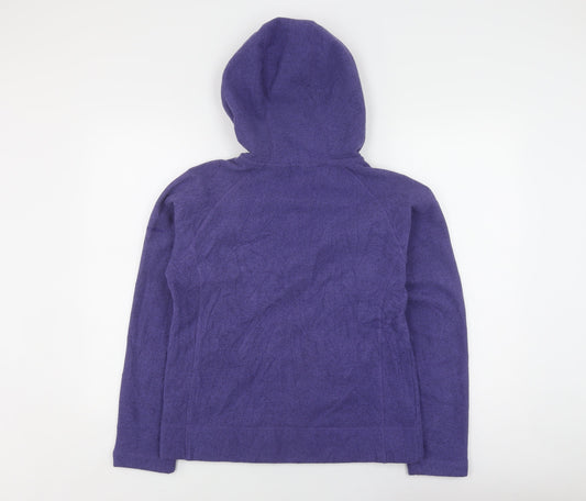 Berghaus Women's Purple Henley Hoodie, Size 14, Lightweight Fleece