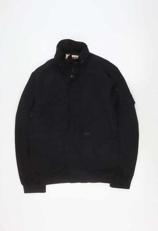 Levi's Black Unisex Basic Jacket S - Casual Stylish Zip