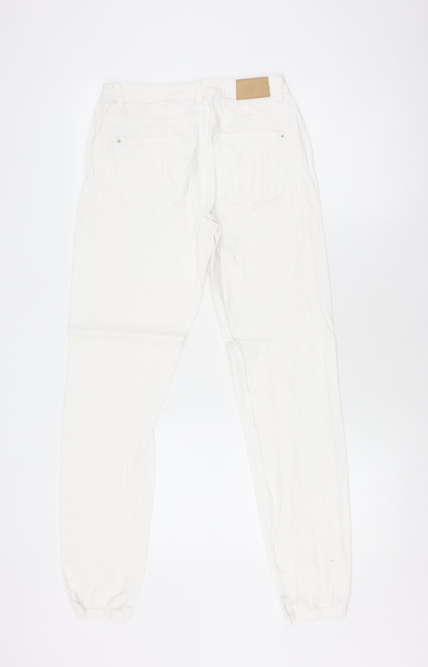 Jacqueline de Yong Women's M White Straight Jeans