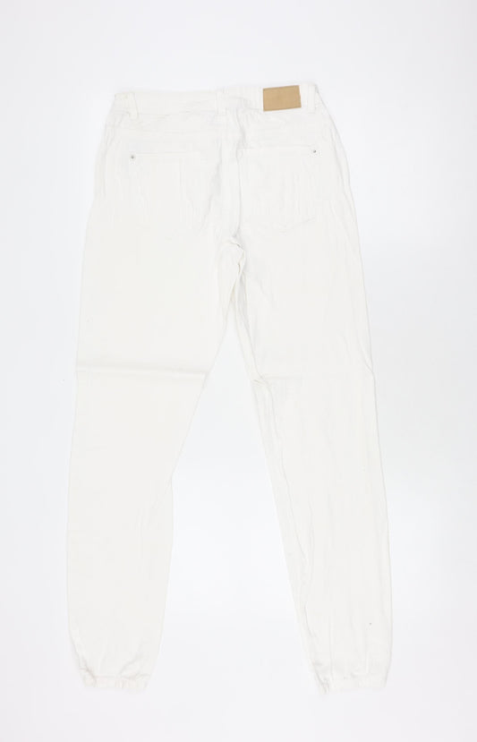 Jacqueline de Yong Women's M White Straight Jeans
