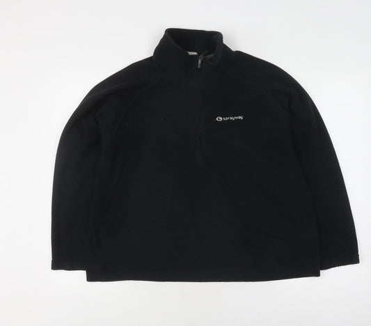 Sprayway Black Unisex Pullover Sweatshirt M