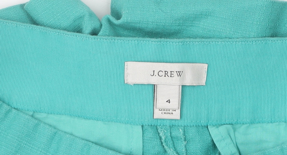 J.Crew Women's Green Pleated Shorts Size 4