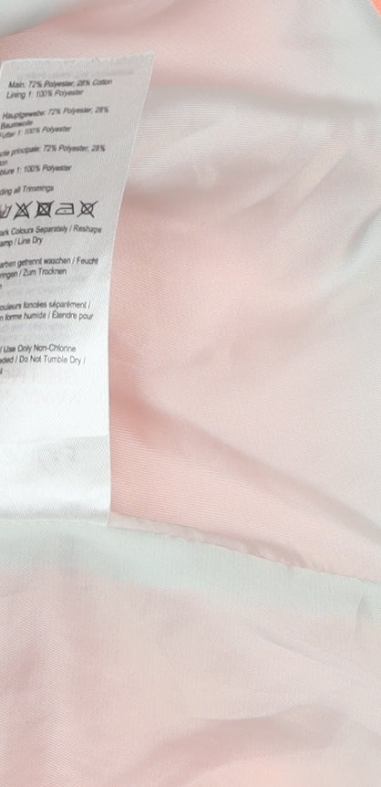 Joules Women Pink Blazer, UK 12, Casual, Notch Lapel