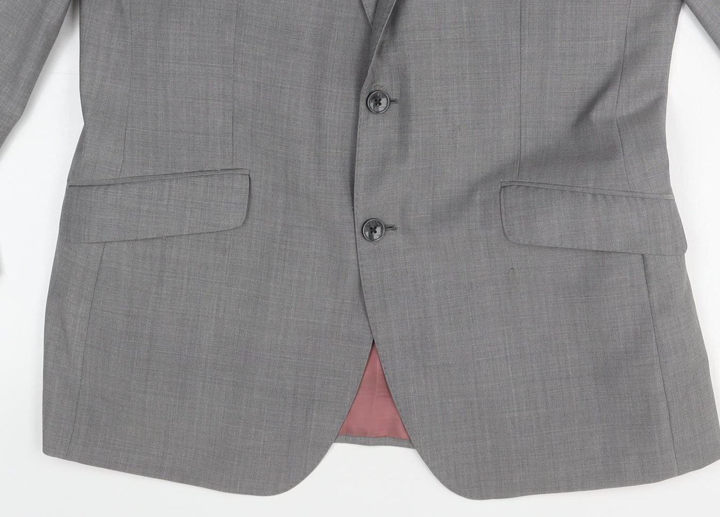 T.M.Lewin Men's Grey Regular Fit Suit Jacket 42R
