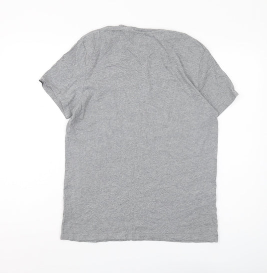 Jack Wills Men's Grey S Logo T-Shirt, Cotton, Casual