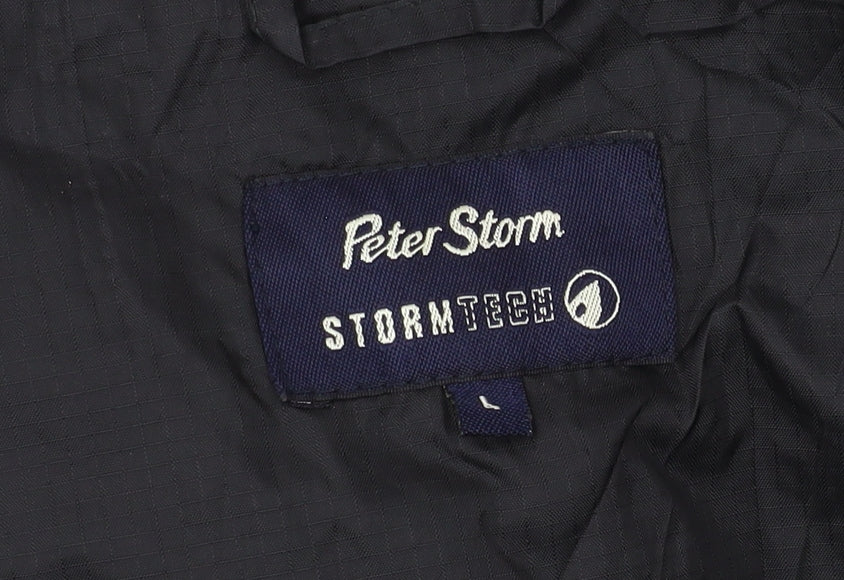 Peter Storm Men's Black Windbreaker Jacket L