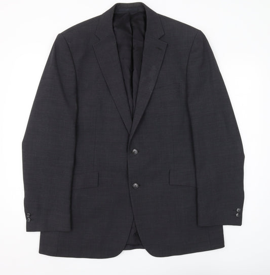 Pierre Cardin Men's Black Blazer, 40 in, Regular Fit