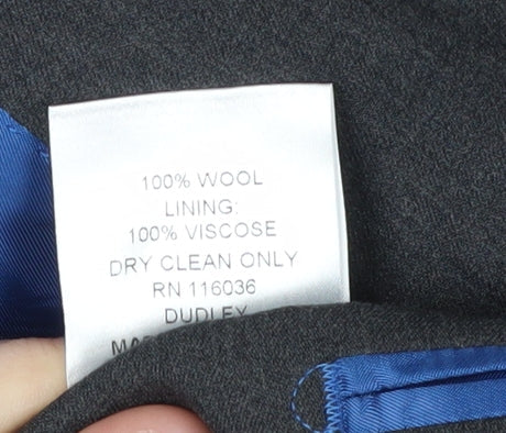 Charles Tyrwhitt Men's Black Wool Blazer 40R