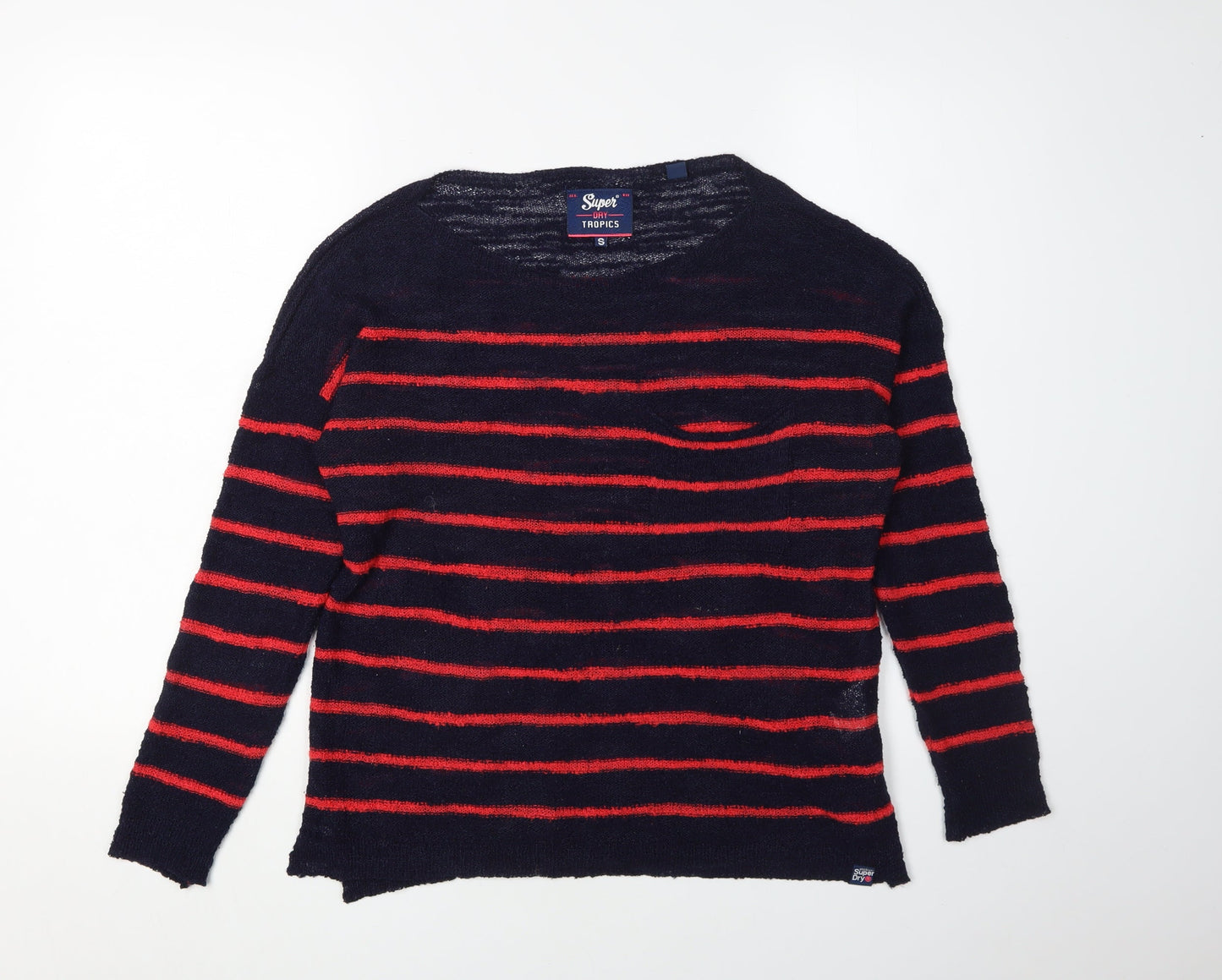 Superdry Women's Multicoloured Striped Pullover Jumper - S