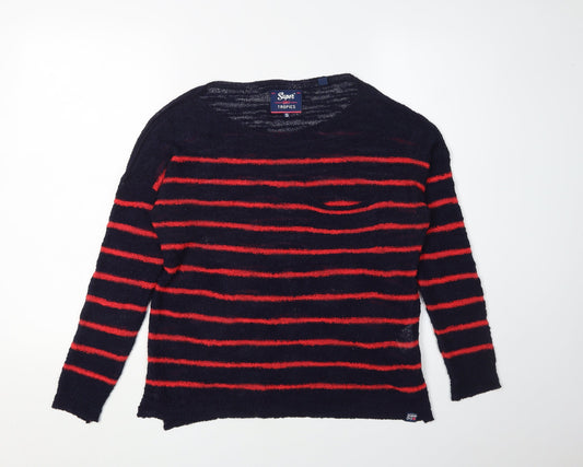 Womens UK S Regular Superdry Multicoloured Pullover Open-Knit