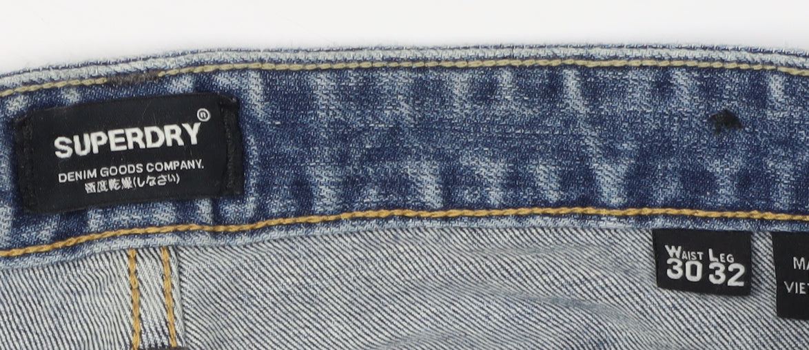 Superdry Men's Blue Skinny Jeans Size 30 Slim Fit