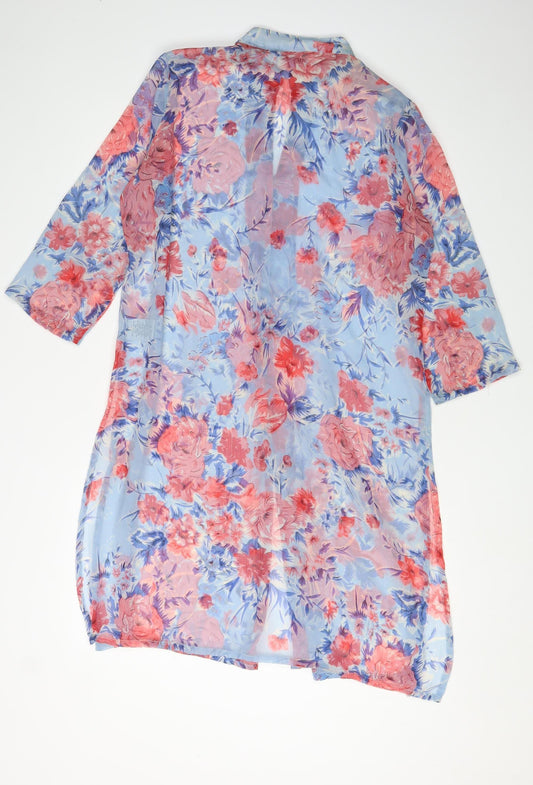 Joe Browns Women's Blue Floral Tunic Blouse Size 12