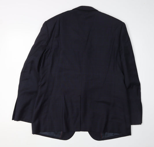 Jeff Banks Men's Blue Wool Blazer, Size 42S, Formal Wear