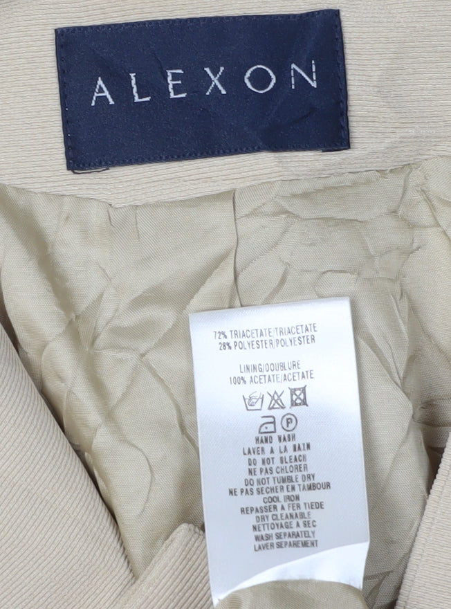 Alexon Women's Beige Double-Breasted Blazer, Size 12