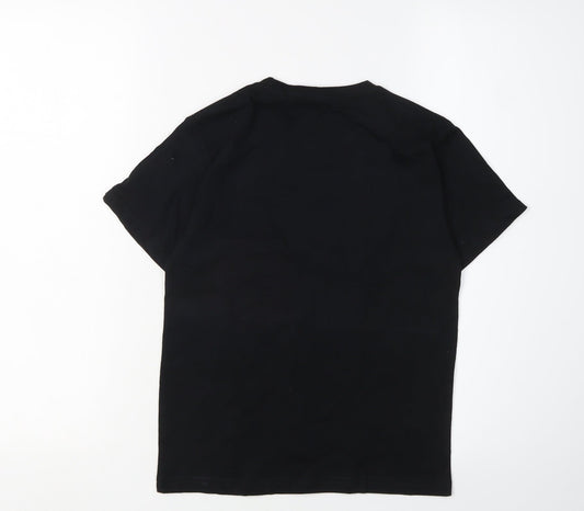 UFC Boys Black T-Shirt Size 9-10 Graphic Cotton Casual