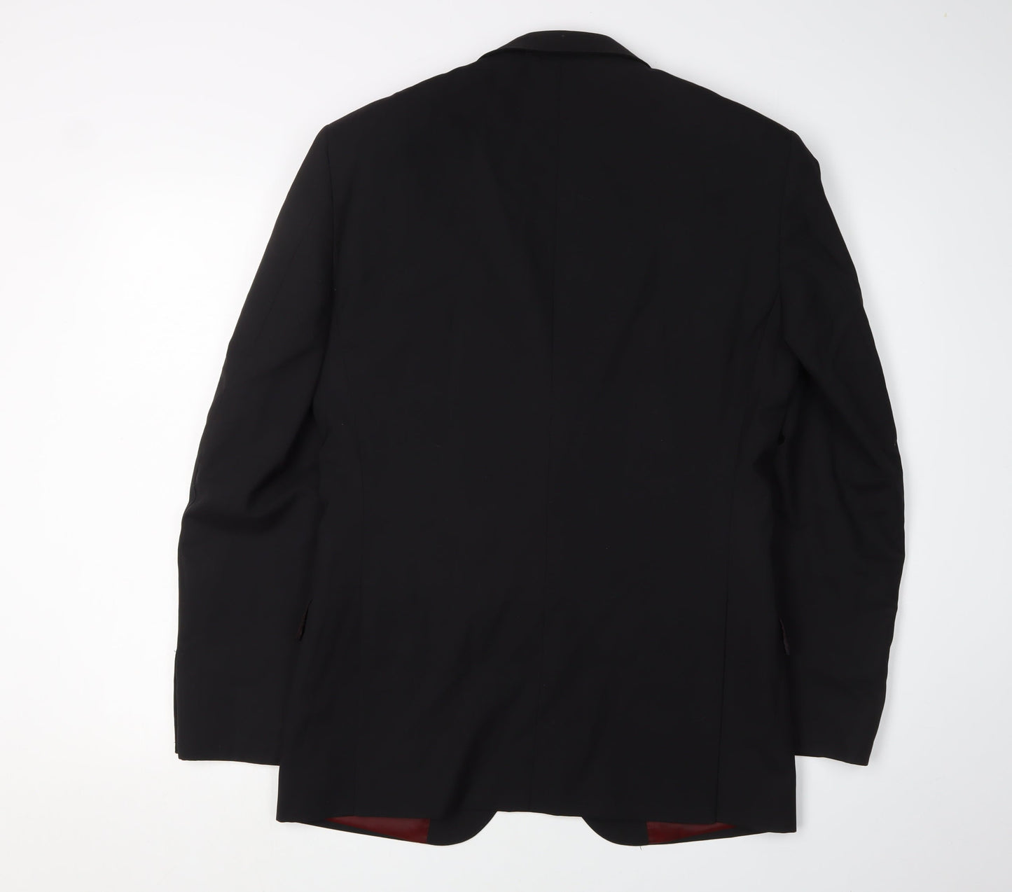 T.M. Lewin Men's Black Slim Fit Blazer, Size 36S
