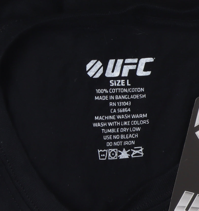 UFC Women's Black T-Shirt, L, Sports Casual Tee