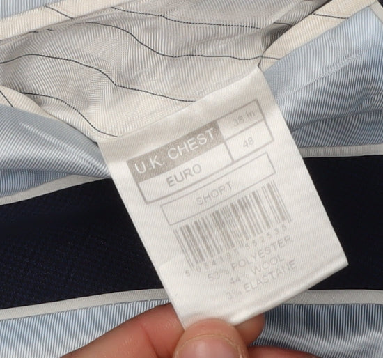 Jeff Banks Men's Blue Blazer Size 38S