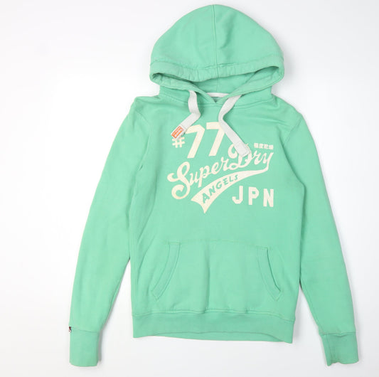SuperDry Women's XS Green Vintage Logo Pullover Hoodie
