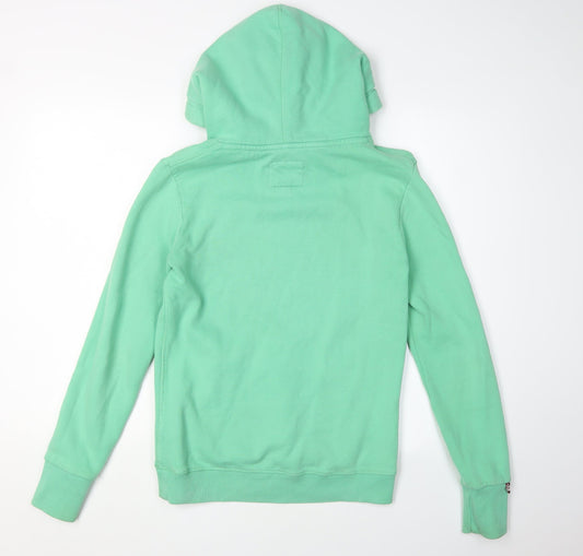 SuperDry Women's XS Green Vintage Logo Pullover Hoodie