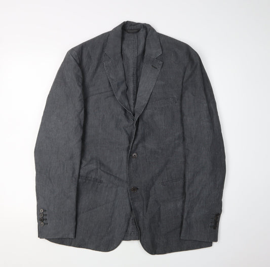 Calvin Klein Men's Grey Blazer Size 39-40 Single-Breasted