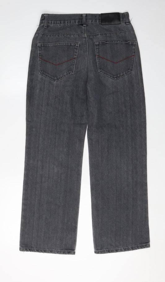 Pierre Cardin Men's Grey Straight Jeans, 30S, Comfort Fit