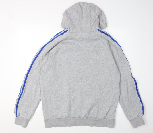 Adidas Men's Grey Pullover Hoodie L