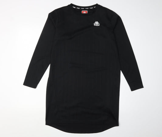 Kappa Men's Black S Casual Pullover Long Sleeve Top