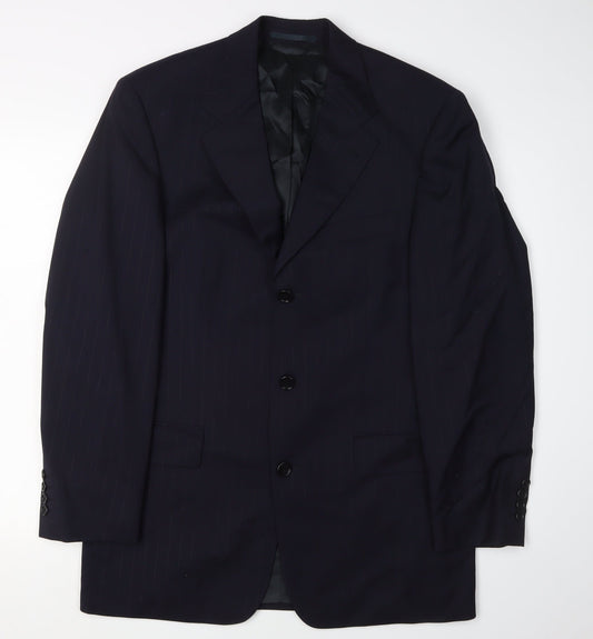 Hugo Boss Men's Blue Suit Jacket, Size 38R, Regular Fit