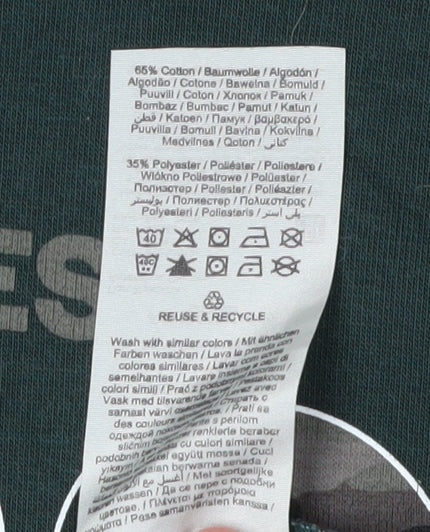 Jack & Jones Men's Green Pullover Hoodie M