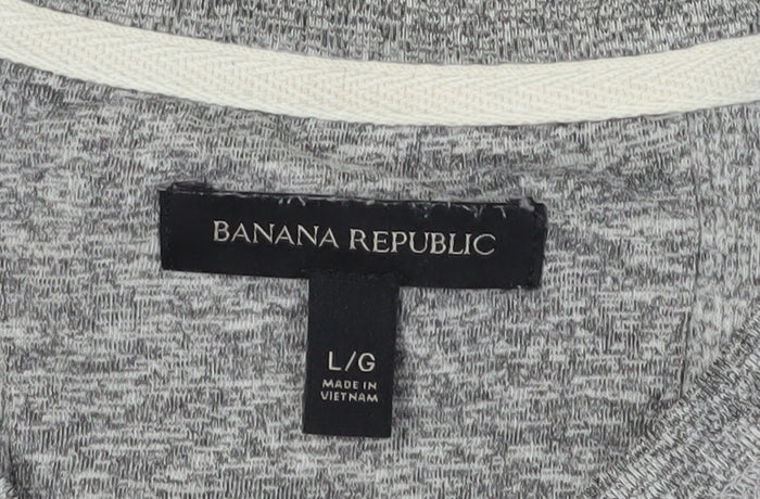 Banana Republic Men's Grey Pullover Jumper L