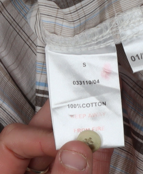 Peter Storm Men's Beige Plaid Casual Shirt S