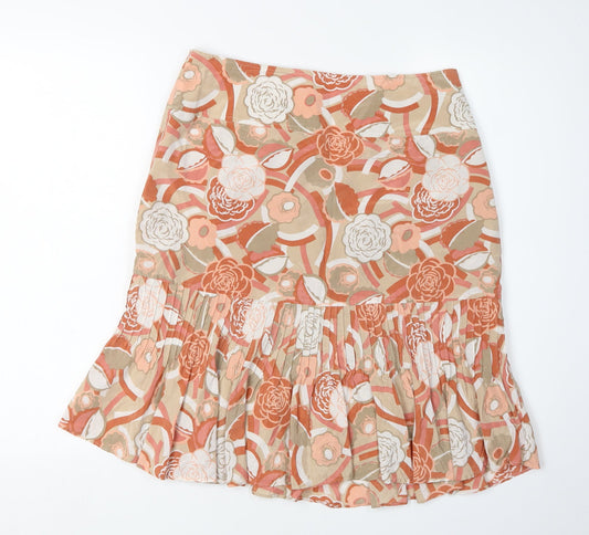 Laura Ashley Women's Multicoloured Floral Skirt, Size 12