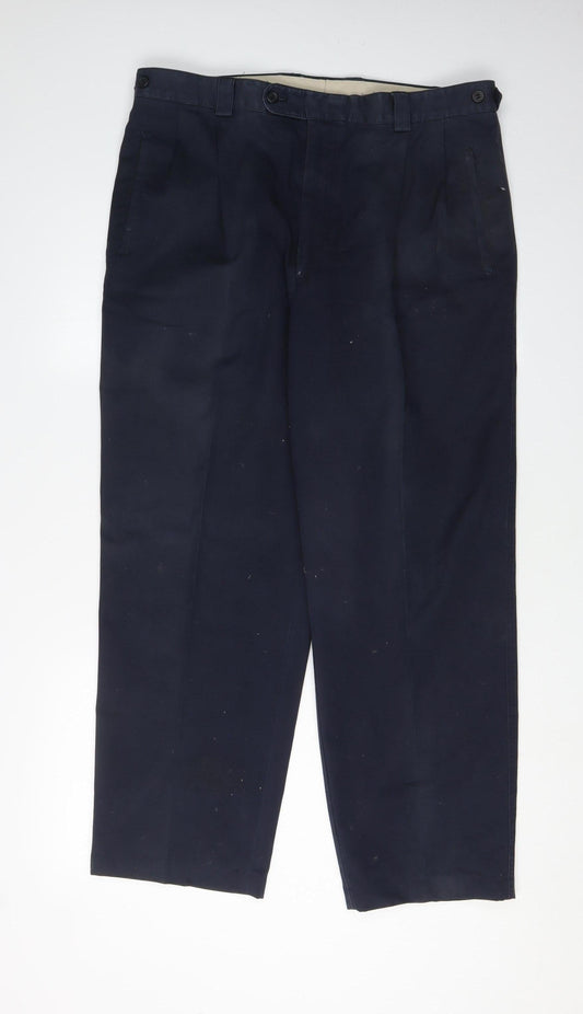 Austin Reed Men's Black Dress Pants 36S Cotton